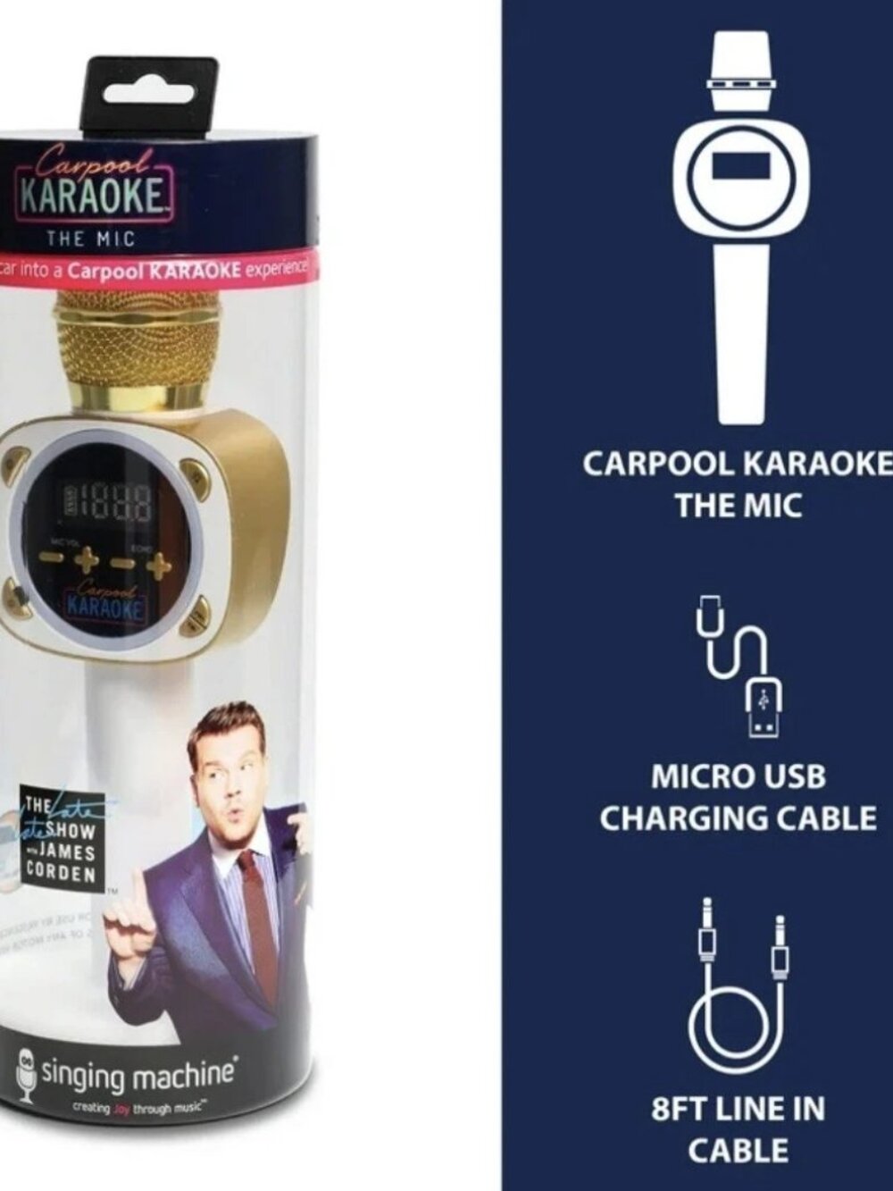 Carpool Karaoke Microphone James Corden Edition BRAND NEW